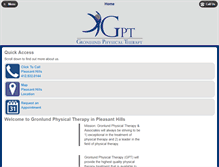 Tablet Screenshot of gronlundpt.com